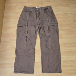 S.O.N.G. Women Brown Cargo Pants Size 15/32